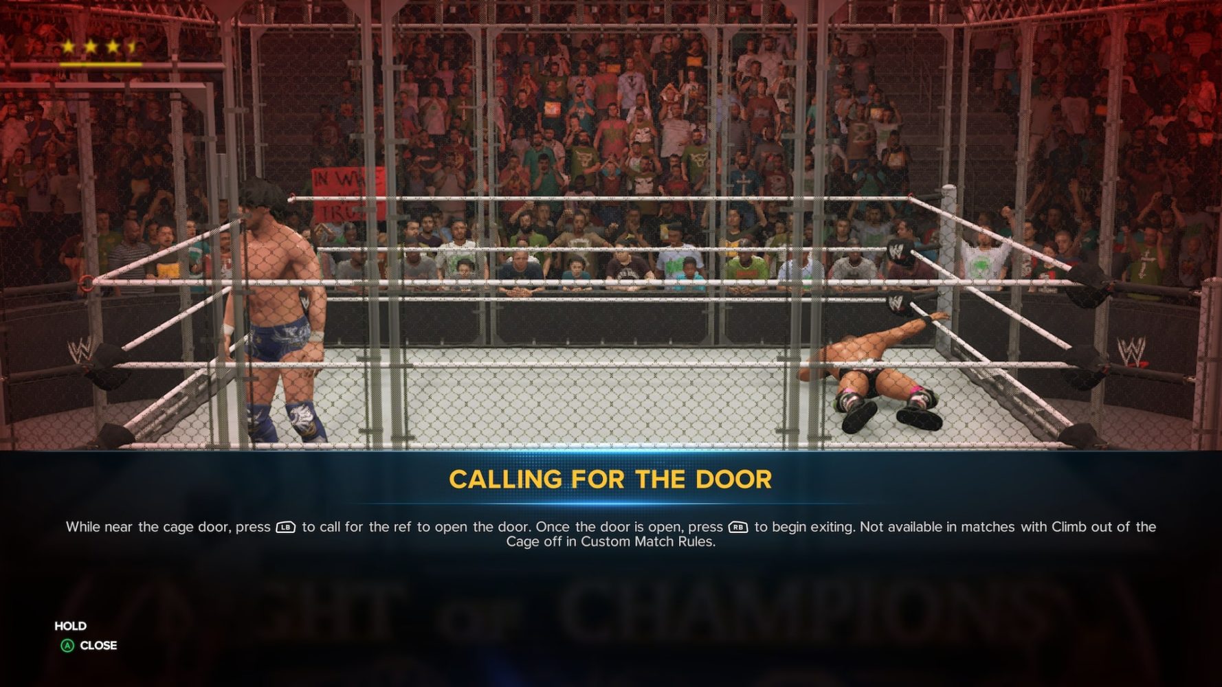 WWE 2K23 Steel Cage 比赛控制指南 Call For Door