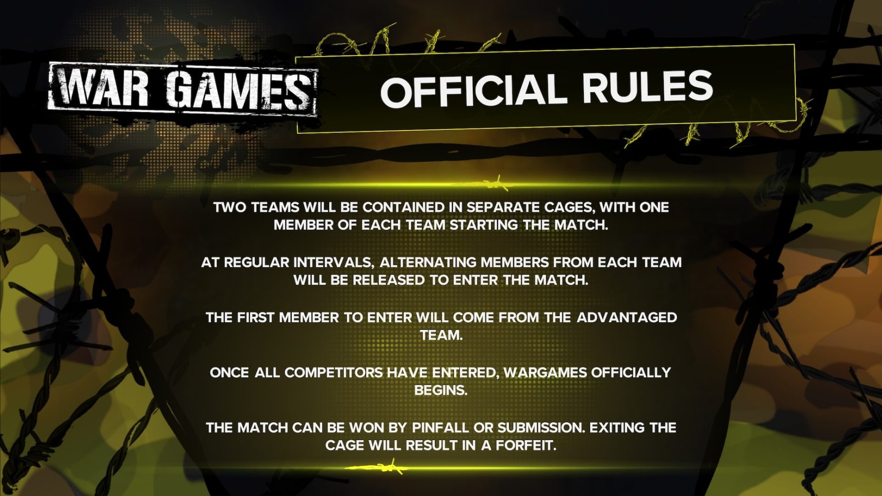 WWE 2K23 WarGames 控制指南比赛规则