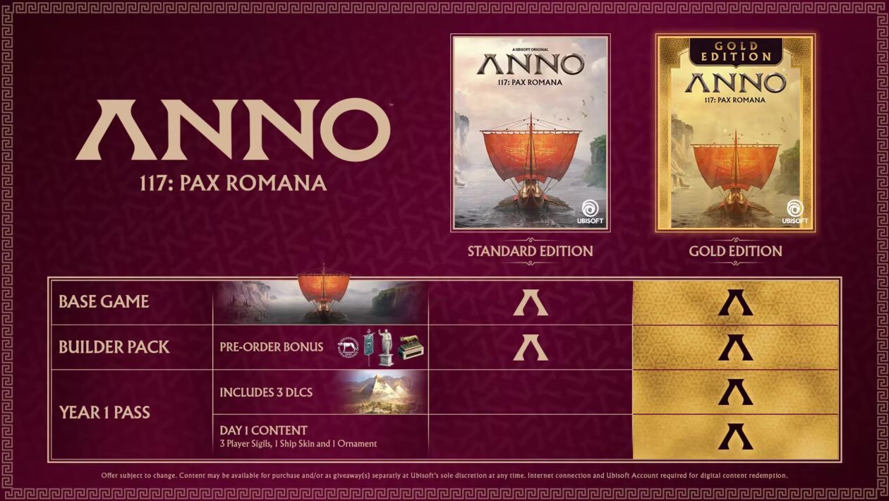 Anno 117：Pax Romana，Ubisoft，下周将到达特别演示Anno 117：Pax Romana