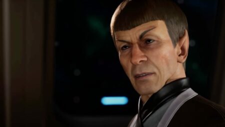 在《星际迷航：复兴》中，Spock 的声音像 Leonard Nimoy