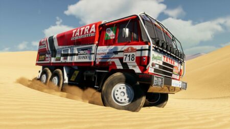 1986 年的官方 Tatra 815 抵达达喀尔沙漠拉力赛