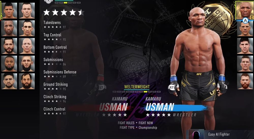 发现最具统治力的 UFC 4 重量级别！