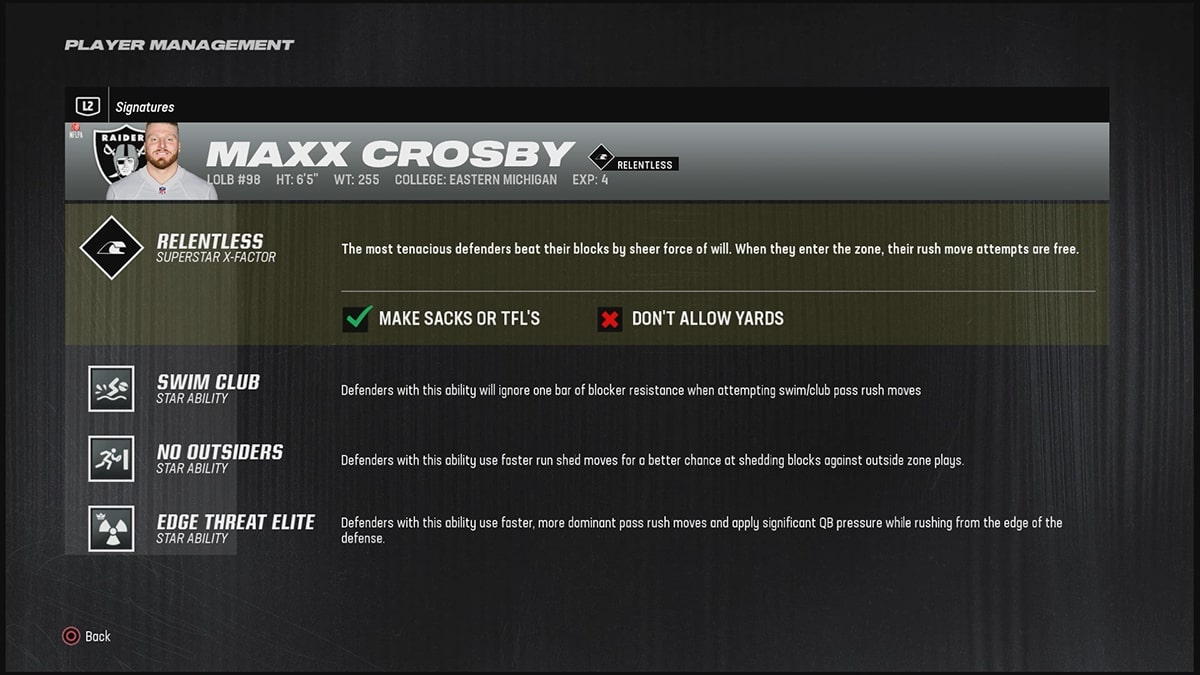 《Madden 24》最佳线卫 Maxx Crosby