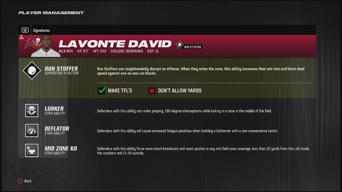 Madden 24 最佳线卫 Lavonte David