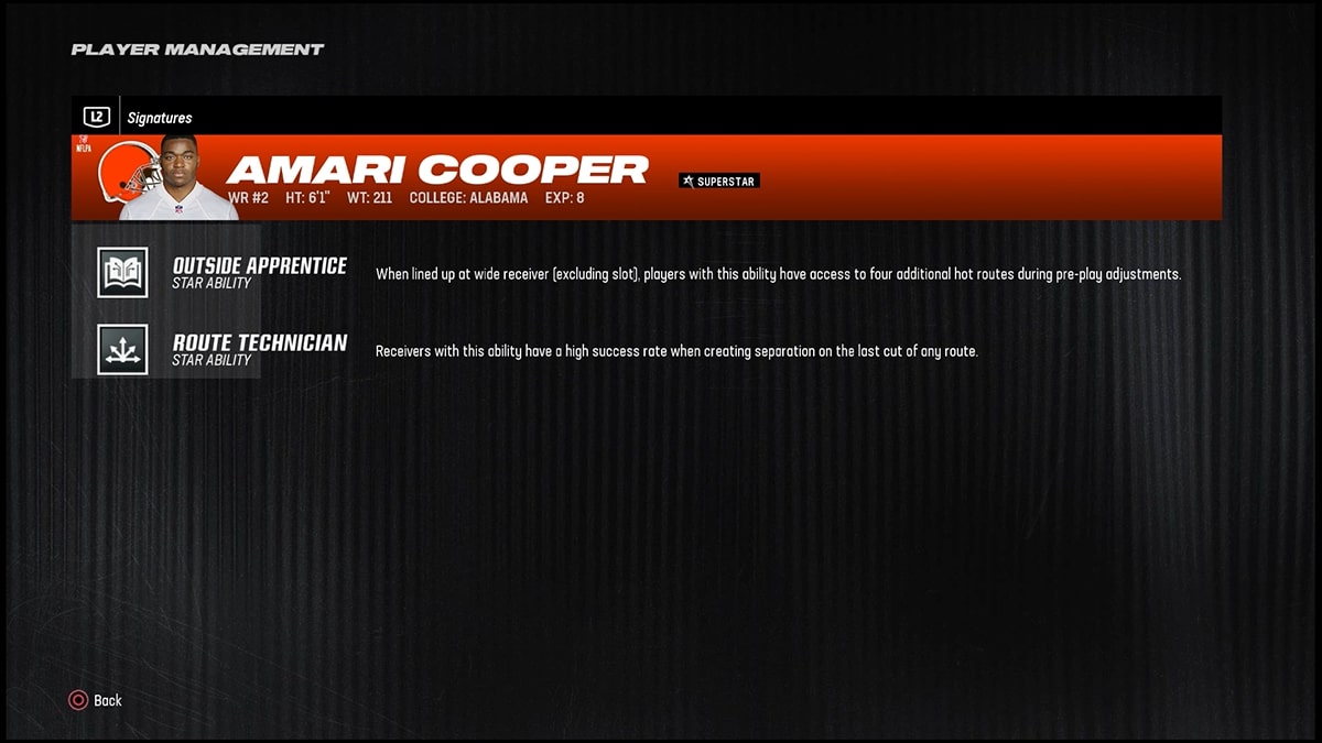 《Madden 24》最佳外接手 Amari Cooper