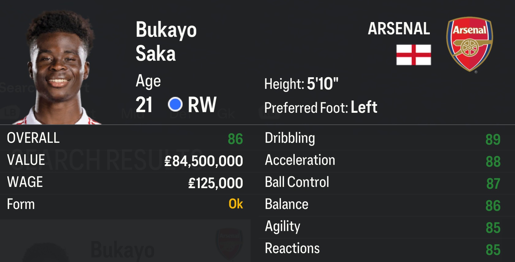 EA FC 24 Bukayo-Saka 图片