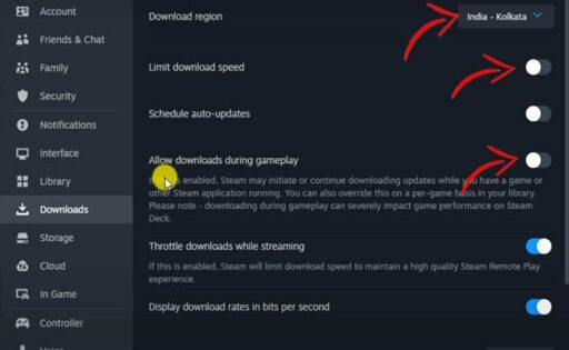 Steam 游戏下载速度慢