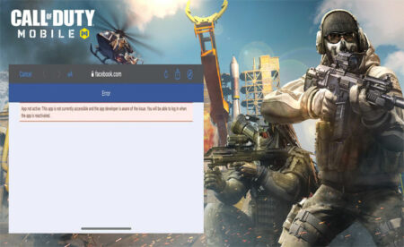 Call of Duty Mobile Facebook Login Error