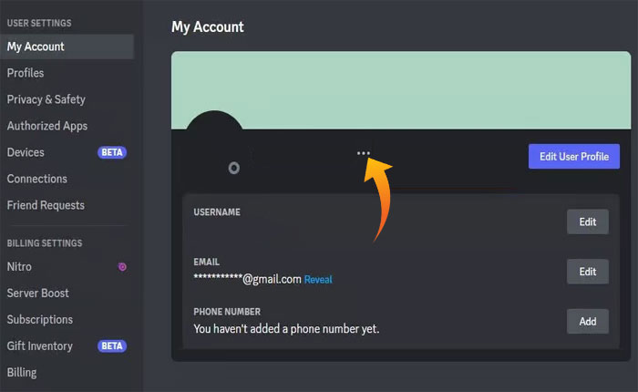 分享 Discord 个人资料链接