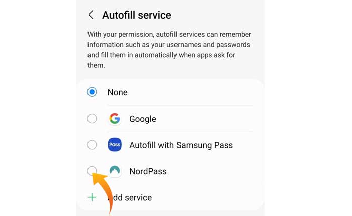 NordPass 自动填充不适用于 Android 和 Chrome