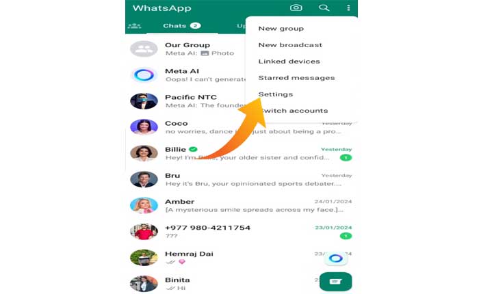 从 WhatsApp 中删除 Meta AI 