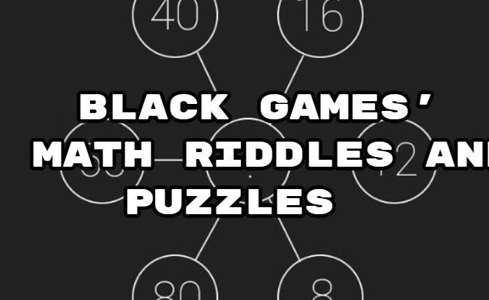 Black Games 的数学谜语和拼图