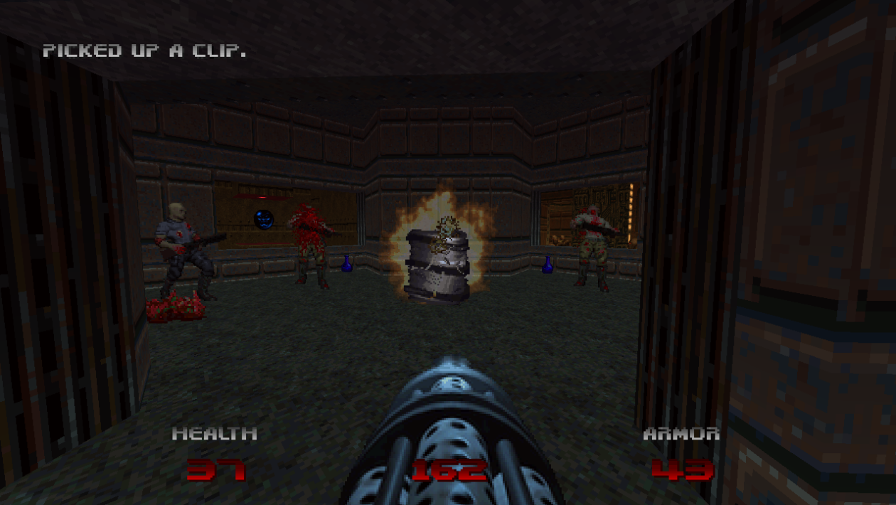 Doom，id Software，以 Doom 64 风格玩《Doom I》和《Doom II》