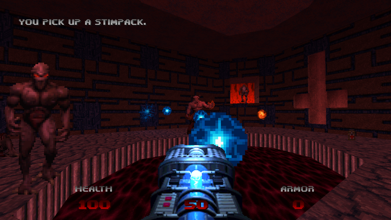 Doom，id Software，以 Doom 64 风格玩《Doom I》和《Doom II》