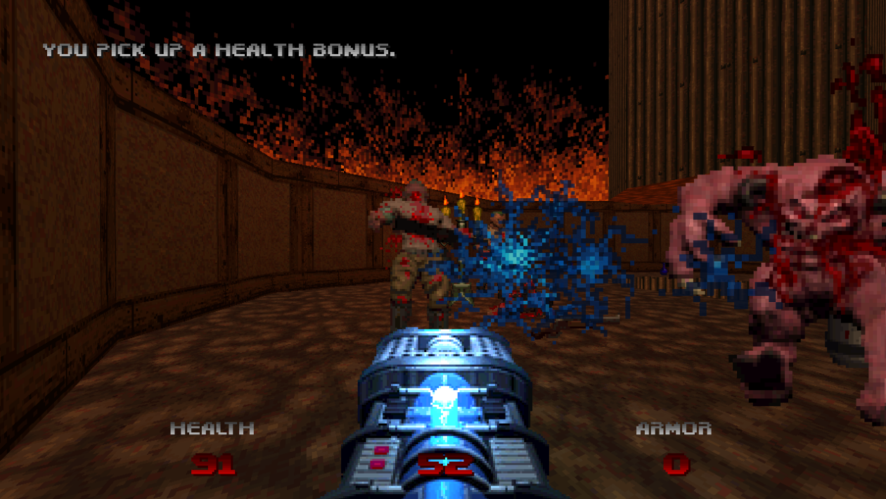 Doom，id Software，以 Doom 64 风格玩《Doom I》和《Doom II》