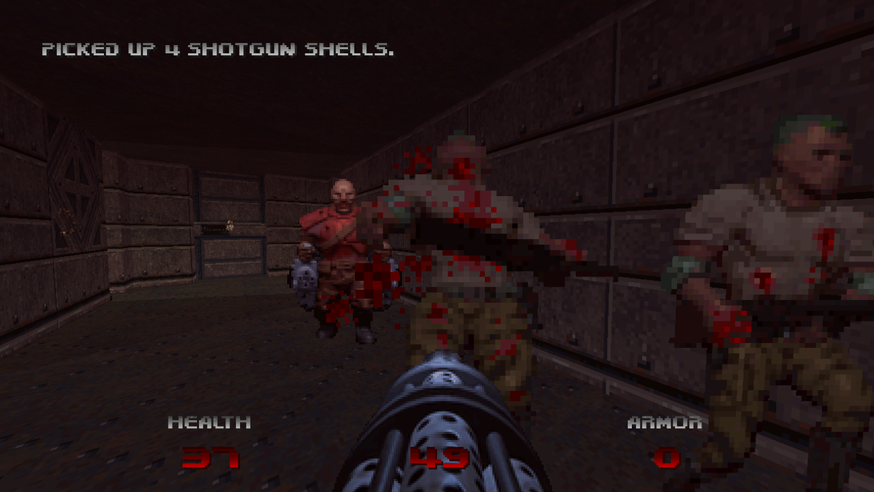 Doom，id Software，以 Doom 64 风格玩《Doom I》和《Doom II》