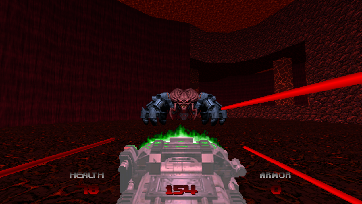 Doom，id Software，以 Doom 64 风格玩《Doom I》和《Doom II》