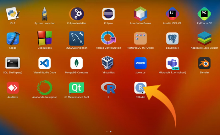 在 Mac 上下载 RStudio
