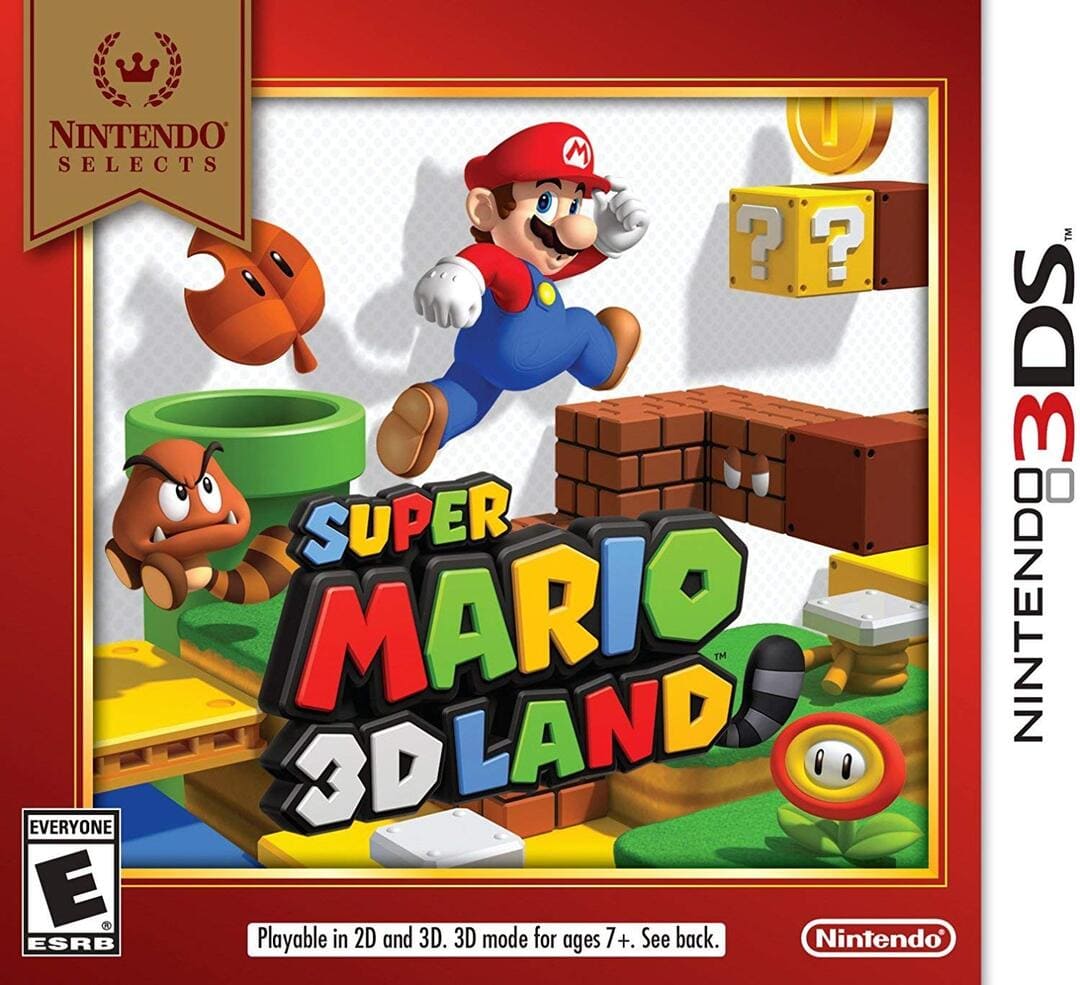 Super Mario 3D Land游戏的盒子封面仍然可用的最好的3DS游戏之一