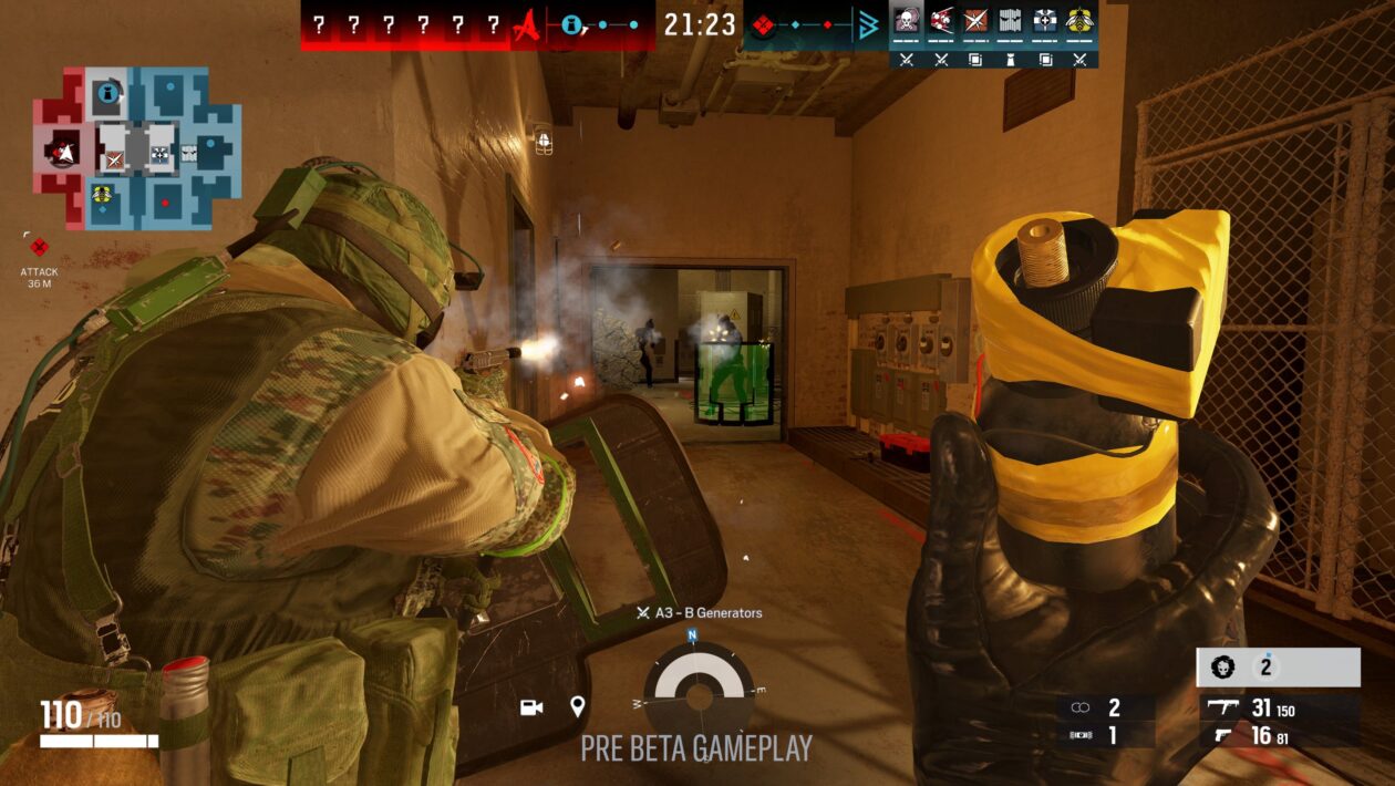 汤姆·克兰西（Tom Clancy）的《彩虹六围攻》（Ubisoft）
