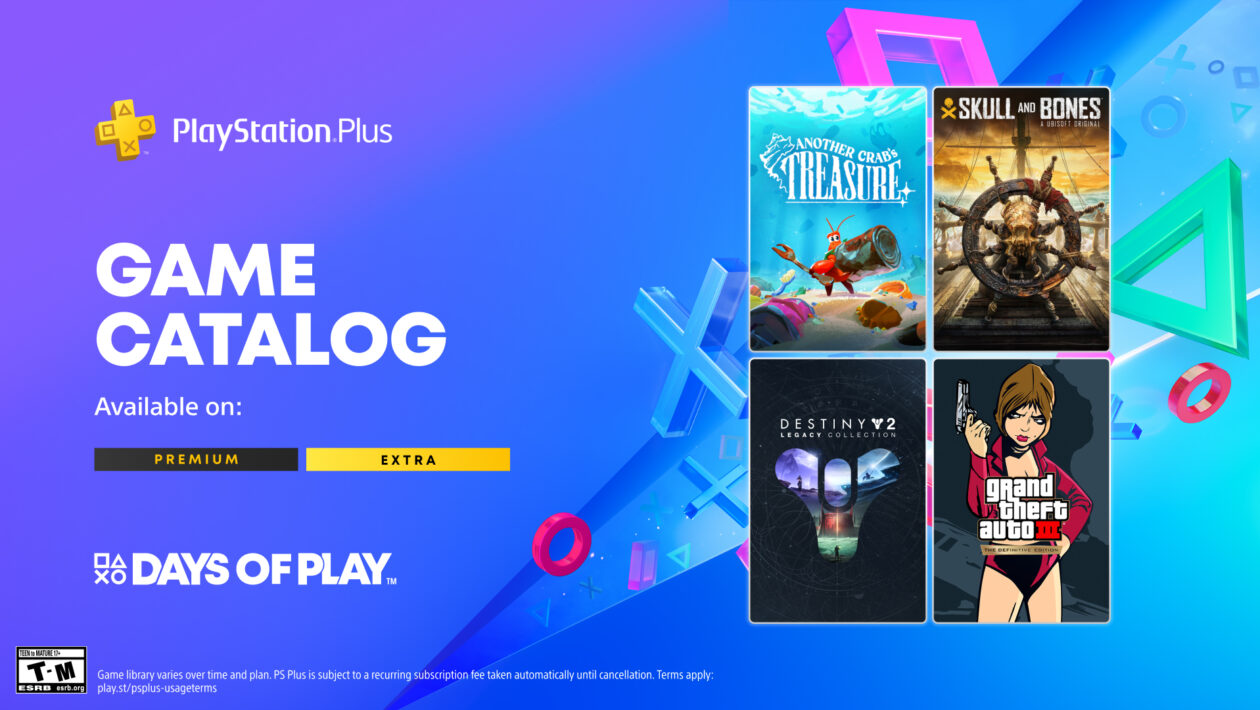PlayStation Plus将在6月提供四场比赛