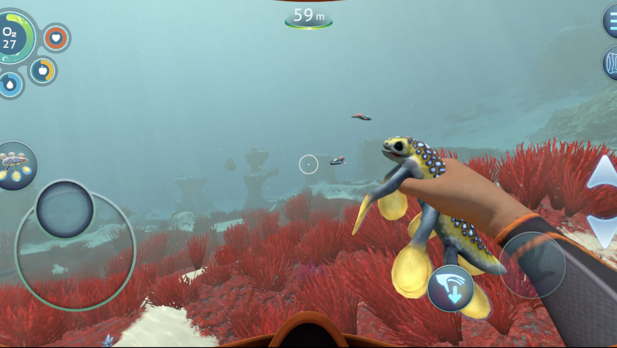 Subnautica正在前进手机和片剂