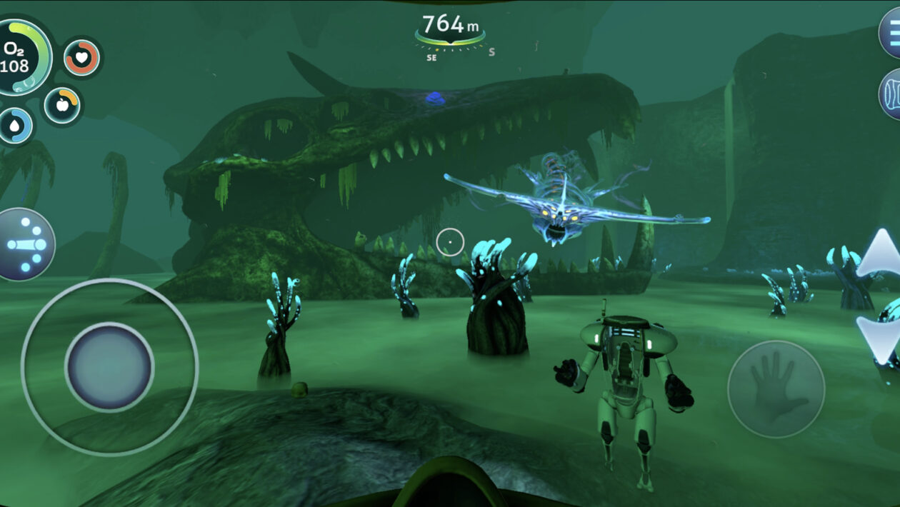 Subnautica正在前进手机和片剂