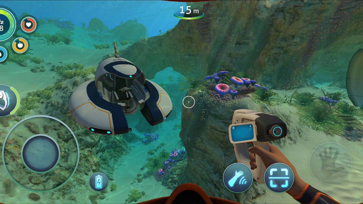 Subnautica正在前进手机和片剂