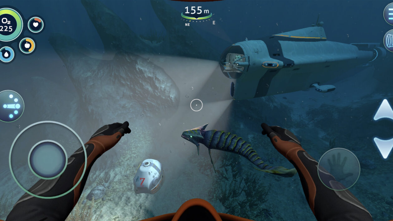 Subnautica正在前进手机和片剂