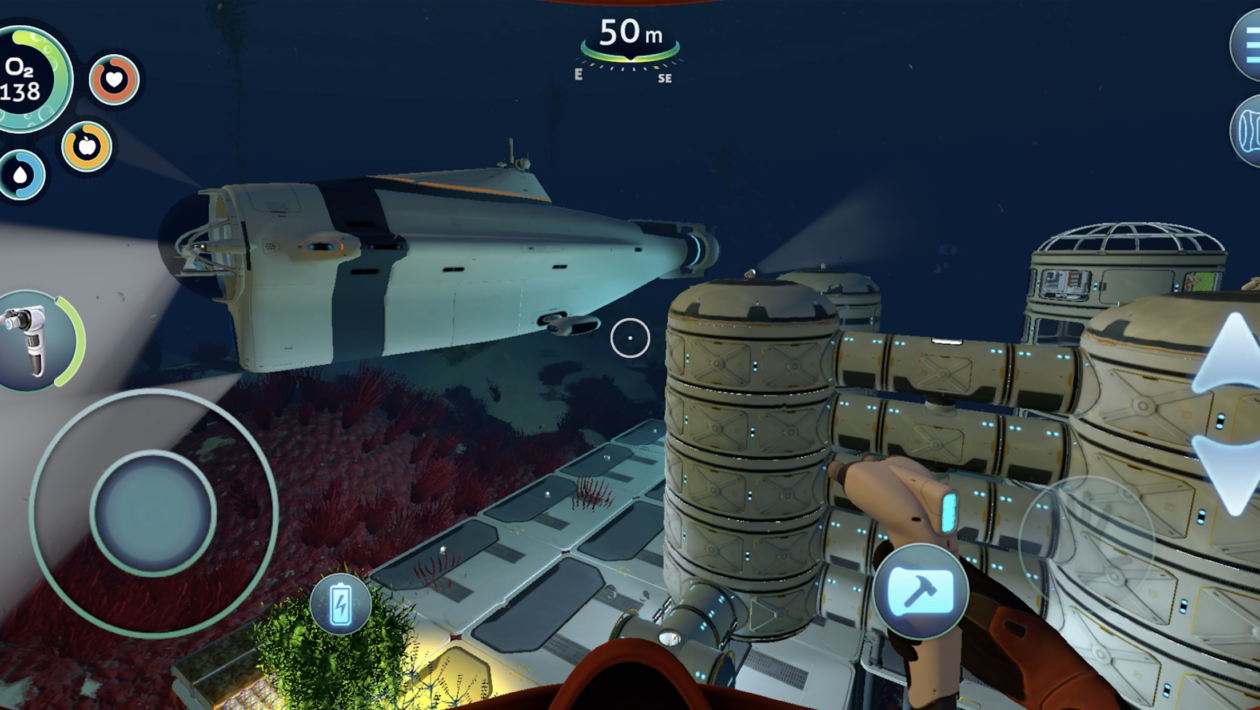 Subnautica正在前进手机和片剂