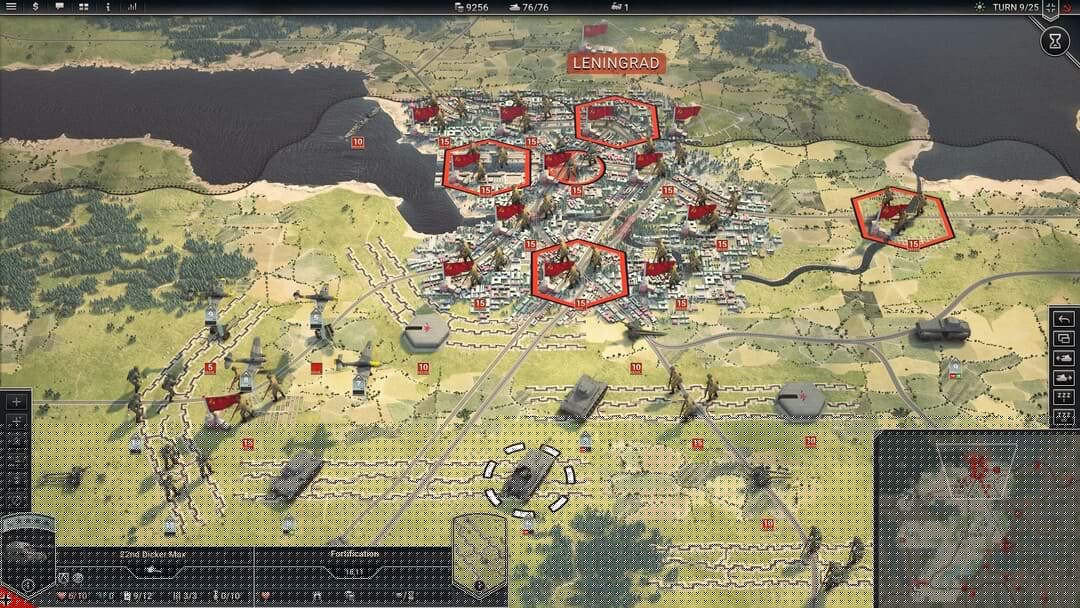 基于HEX的游戏Panzer Corps 2的屏幕截图2 