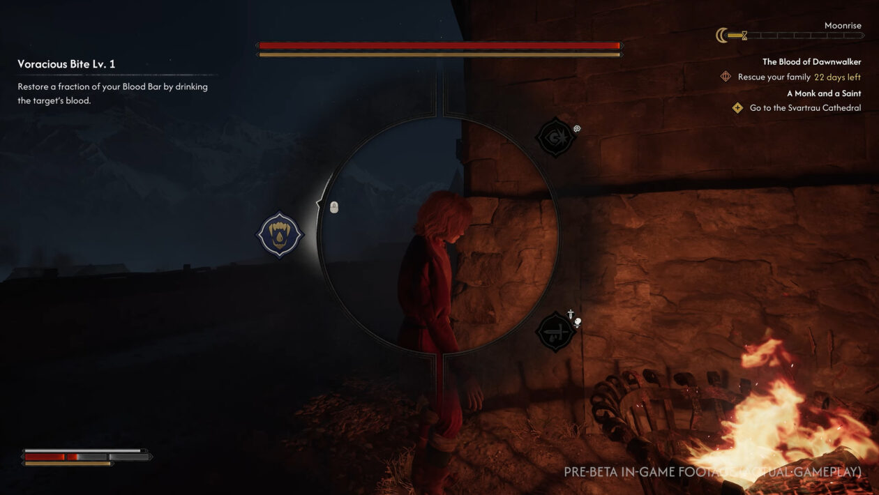 Dawnwalker，Bandai Namco Entertainment的血，Dawnwalker SeChlubíGameplayem的鲜血