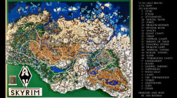 上古卷轴：天际，贝塞斯达软件，享受乐高方块的天际地图