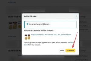 Amazon Archive Order
