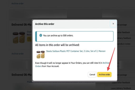 Amazon Archive Order