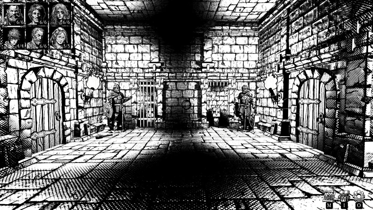 手绘黑白RPG就像动画D＆D