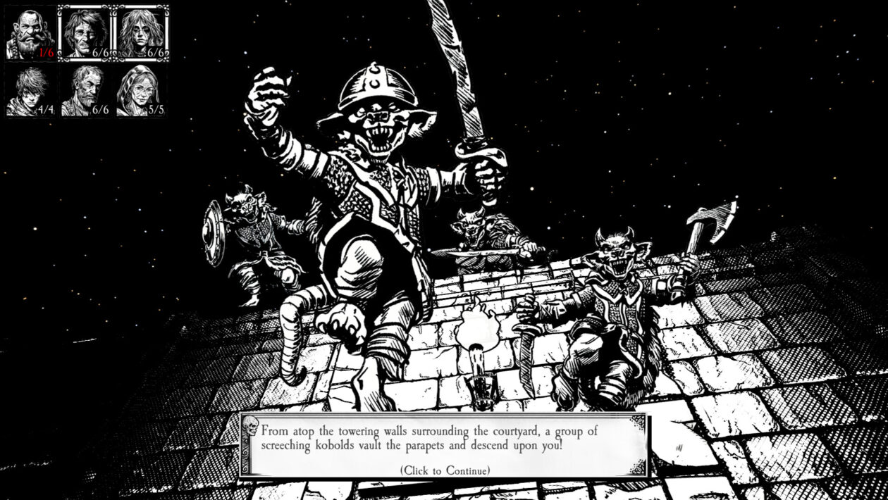 手绘黑白RPG就像动画D＆D