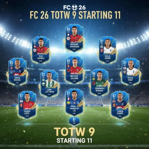 EA FC 26 TOTW 9 预测和所有竞争者